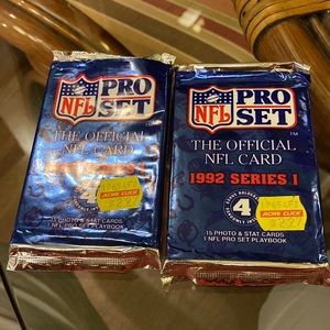 NFL Cards 1992 unopened series 1 NFL Pro Set